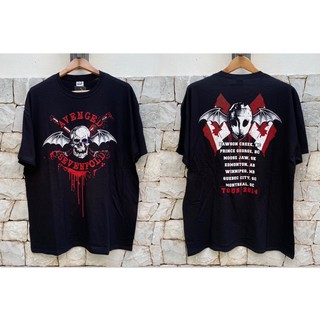 เสื้อวง Avenged sevenfold A7X ลาย Tour ของแท้