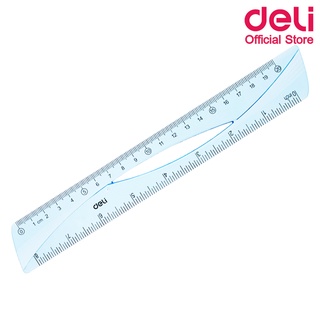 Deli H10 Ruler ไม้บรรทัดแฟนซี ยาว 20 เซนติเมตร (แพ็ค 1 ชิ้น) ไม้บรรทัด ไม้บรรทัดแฟนซี เครื่องเขียน อุปกรณ์การเรียน