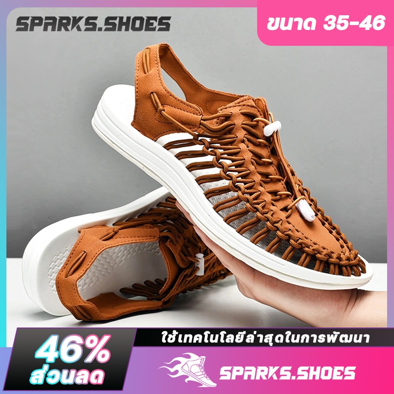 รูปภาพสินค้าแรกของSparks Shoes ใหม่ รองเท้าแตะรัดส้น ระบายอากาศ เบาสบาย สำหรับผู้ชาย 2023