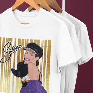 เสื้อยืด ผ้าฝ้าย พิมพ์ลายนักร้อง Selena Quintanilla สําหรับผู้ชาย และผู้หญิง