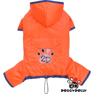 Pet clothes -Doggydolly เสื้อกันฝน Raincoat  เสื้อผ้าแฟชั่น เสื้อผ้าสัตว์เลี้ยง เสื้อผ้าสุนัข  DR061
