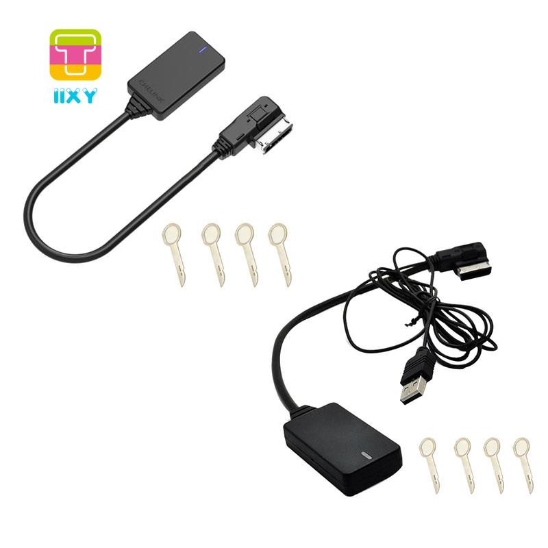 Aramox Câble Audio de Voiture AUX AMI MDI Bluetooth Audio AUX Femelle câble Adaptateur USB pour A1