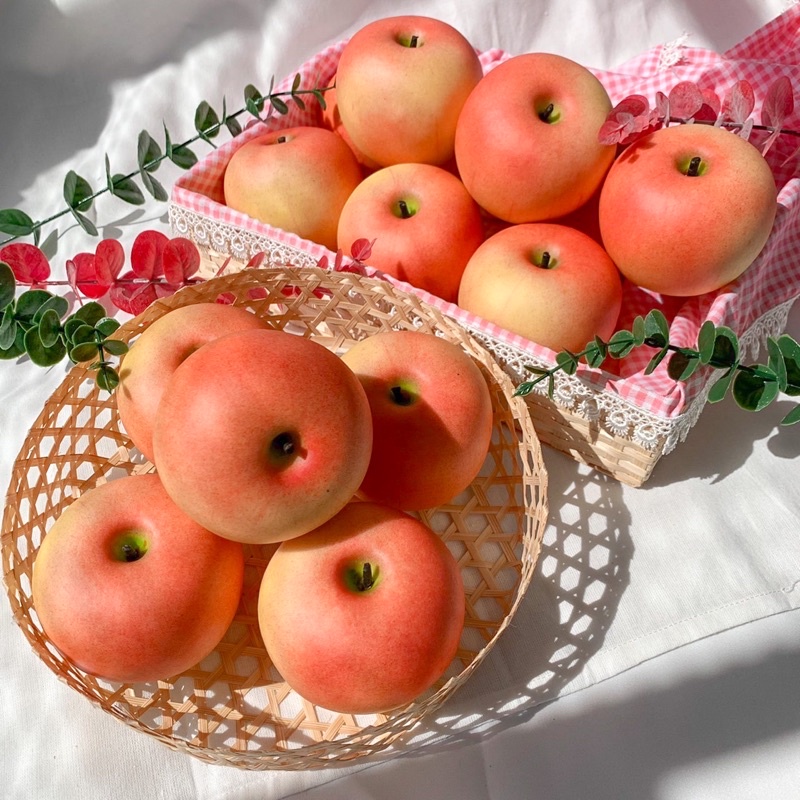 พร้อมส่ง-ผลไม้ปลอมตกแต่ง-ผลไม้ปลอมคัดเกรดสวยๆเหมือนจริง-แอปเปิ้ลปลอม-เลมอนปลอม