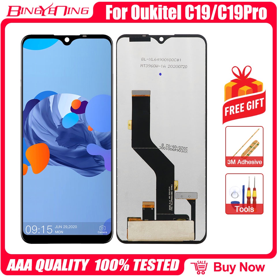 original-for-6-49-inch-oukitel-c19-c19-pro-lcd-amp-amp-touch-screen-with-frame-digitizer-display-screen-module-accessories-a