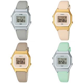 สินค้า Casio Standard นาฬิกาข้อมือผู้หญิง สายหนัง รุ่น LA680,LA680WEGL,LA680WEL (LA680WEGL-4,LA680WEGL-5,LA680WEL-3,LA680WEL-8)