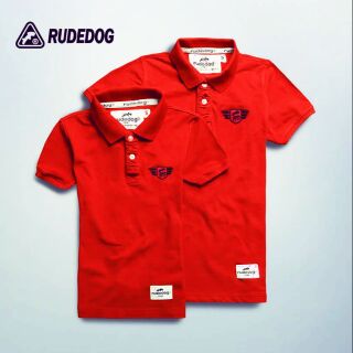 เสื้อโปโล Rudedog ของแท้ รุ่น Wing สีแดง