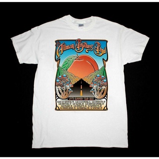 เสื้อยืดผ้าฝ้ายCOTTON เสื้อยืด พิมพ์ลายโปสเตอร์ The Allman Brothers Band สไตล์วินเทจ สําหรับผู้ชาย และผู้หญิงS-5XL