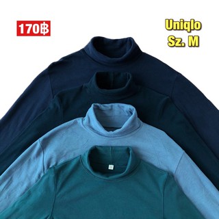 ❄️🛋 เสื้อคอเต่าแขนยาว Uniqlo size M , เสื้อคอเต่าสีพื้น