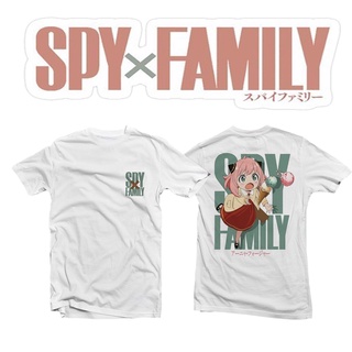 เสื้อยืดผู้ชาย90 - อะนิเมะ Spy x เสื้อครอบครัว ANYA FORGER ผ้าฝ้าย Unisex Tshirt สําหรับผู้ชายผู้หญ