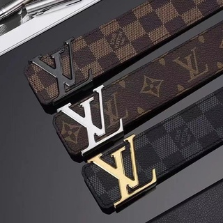 Lv L เข็มขัดลําลองแฟชั่น เข้ากับทุกการแต่งกาย สําหรับผู้ชาย