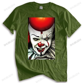 เสื้อยืดโอเวอร์ไซส์มาใหม่ เสื้อยืดลําลอง แขนสั้น พิมพ์ลาย Pennywise Premium สีดํา สําหรับผู้ชาย ไซซ์ Euro TOPSS-4XL