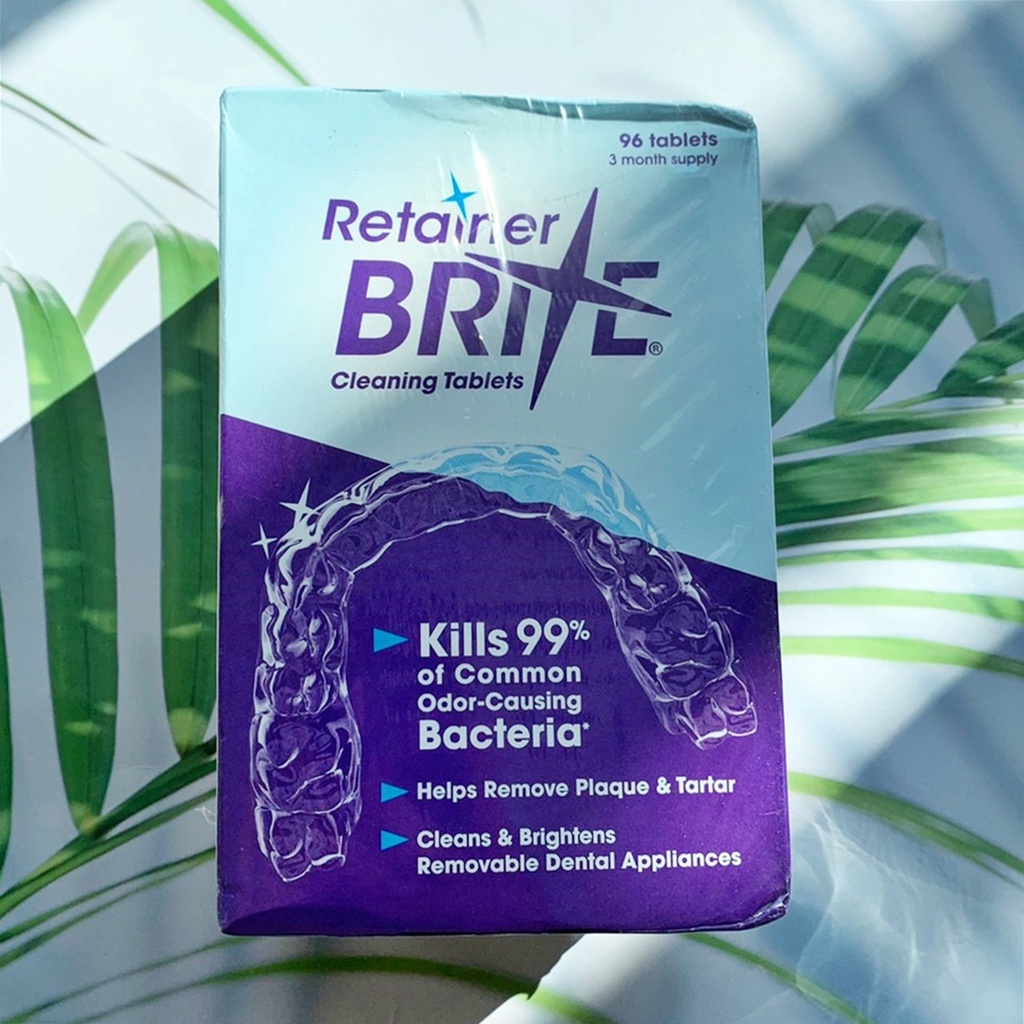 เม็ดฟู่ทำความสะอาดฟันปลอม รีเทนเนอร์ Retainer Brite Cleaning, Removable