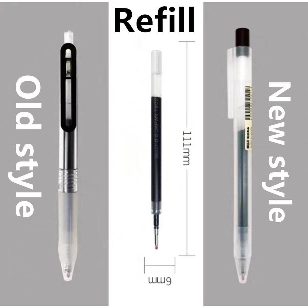 ภาพสินค้าMUJI ปากกาเจลและไส้ปากกา แบบกด ขนาด 0.5 มม. จากร้าน onecp.th บน Shopee ภาพที่ 8