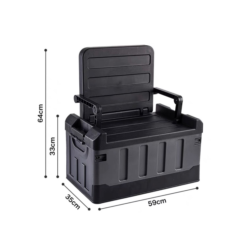 Tthree-in-one sitting folding storage box กล่องอเนกประสงค์ เก้าอี้ ใส่ ...