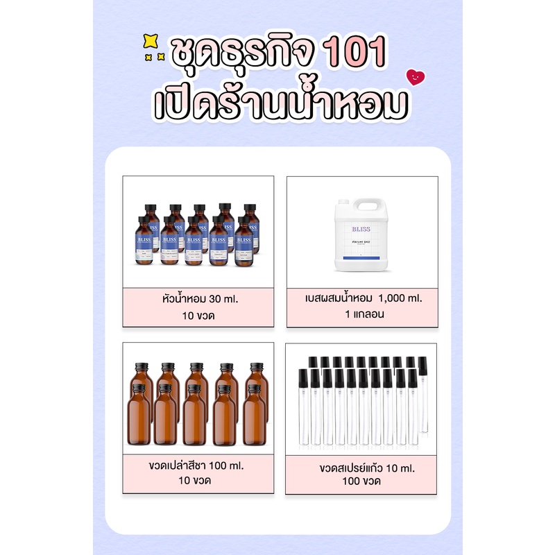 ชุดเซ็ทธุรกิจ-101-ทำน้ำหอมผู้หญิง-ผู้ชาย-สำหรับเปิดร้านน้ำหอม-สไตล์เกาหลี-หัวน้ำหอม-เบาผสมน้ำหอม-ขวดน้ำหอม