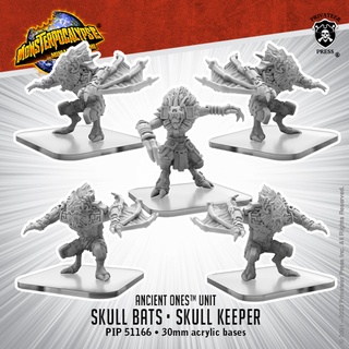 🔥มีของพร้อมส่ง🔥 Privateer Press Monsterpocalypse Skull Bats & Skull Keeper – Ancient Ones Unit 51166