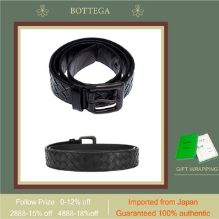 ส่งไว✈️24ชม ลดกระหน่ำ ถูกที่สุด!! BOTTEGA BV Veneta Intrecciato Weave Belt for Man 3.5cm เข็มขัด ของแท้ 100%