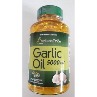 ภาพขนาดย่อของภาพหน้าปกสินค้า(New package) Puritan Garlic Oil 5000 mg 250 softgels น้ำมันกระเทียม สารสกัดจากกระเทียม ในรูปแบบแคปซูลนิ่ม จากร้าน bestproductweb บน Shopee