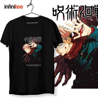 ไม่มีที่สิ้นสุด Jujutsu Kaisen Yuji Itadori Anime Manga Shirt in Black  เสื้อยืด  สำหรับผู้ชาย Women T Shirt Tops