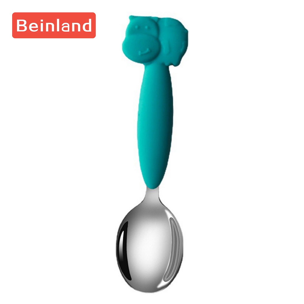 beinland-ชุดช้อนส้อมซิลิโคน-สเตนเลส-304-สะดวก-สําหรับฝึกเด็ก
