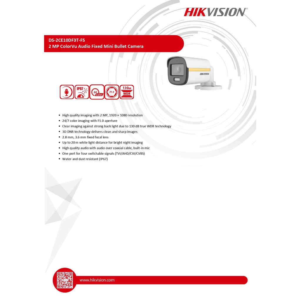 hikvision-4in1-colorvu-2-mp-ds-2ce10df3t-fs-3-6mm-ภาพสีชัดกลางวันและกลางคืน24-ชั่วโมง-และไมค์ในตัว