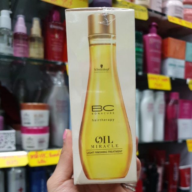 Schwarzkopf BC Oil Miracle Light Finishing Treatment (For Fine To Normal  Hair Types) 100Ml | Shopee Thailand