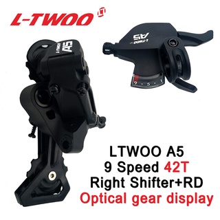Ltwoo A5 9 Speed Rear Derailleur Trigger shifter ก้านโยกสําหรับจักรยานเสือภูเขา MTB เข้ากันได้กับเครื่องเกียร์ SRAM and SHIMANO shifter alivio m4000 DEORE