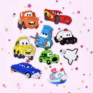 การ์ตูน Lightning McQueen จระเข้ อุปกรณ์เสริม รถ Jibbits เสน่ห์ น่ารัก croc Jibbits สําหรับเด็ก รองเท้า Charms ตกแต่งพิน