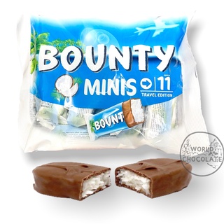 Bounty MINIS TRAVEL ช๊อคโกแลตสอดไส้มะพร้าว 1ถุง 11ชิ้น