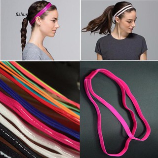 FHUE_Fashion Women Girl Double Band Anti-Slip Sports Yoga Elastic Headband Hairband