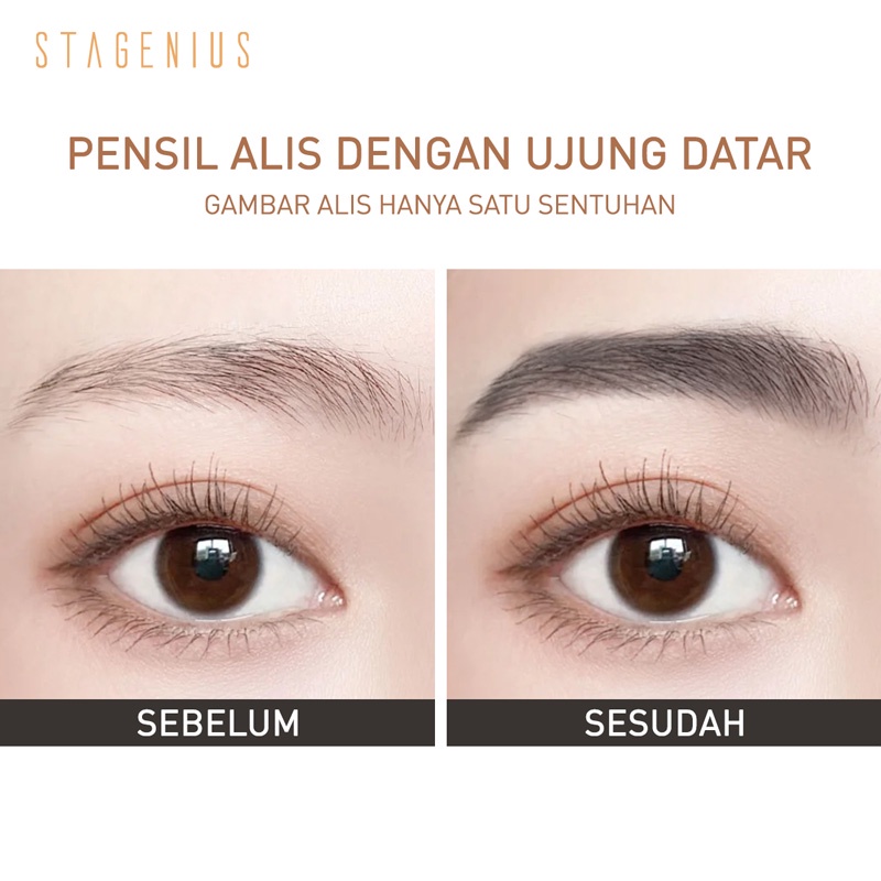 stagenius-ดินสอเขียนคิ้ว-หัวคู่-เส้นเล็ก-กันน้ำ-ตินทนนาน