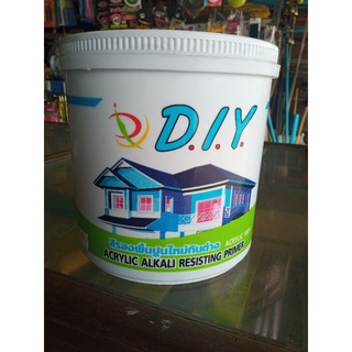 น้ำยารองพื้นปูนใหม่กันด่าง สูตรน้ำ DIY (ดีไอวาย) (Acrylic Alkali resisting primer ) By D.I.Y ขนาด 1 แกลลอน (3.5ลิตร)