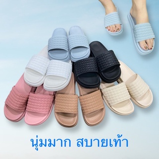 สินค้า ( 2001 สวมลายโซ่ ) พื้นรองเท้านิ่มมาก ใส่สบายทั้งวัน ไซร้ 36-41 สินค้าพร้อมส่ง