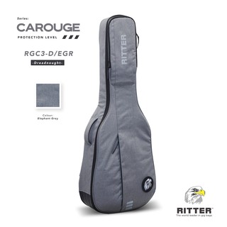 Ritter CAROUGE 3 "Elephant Grey" กระเป๋ากีตาร์โปร่งทรง Dreadnought