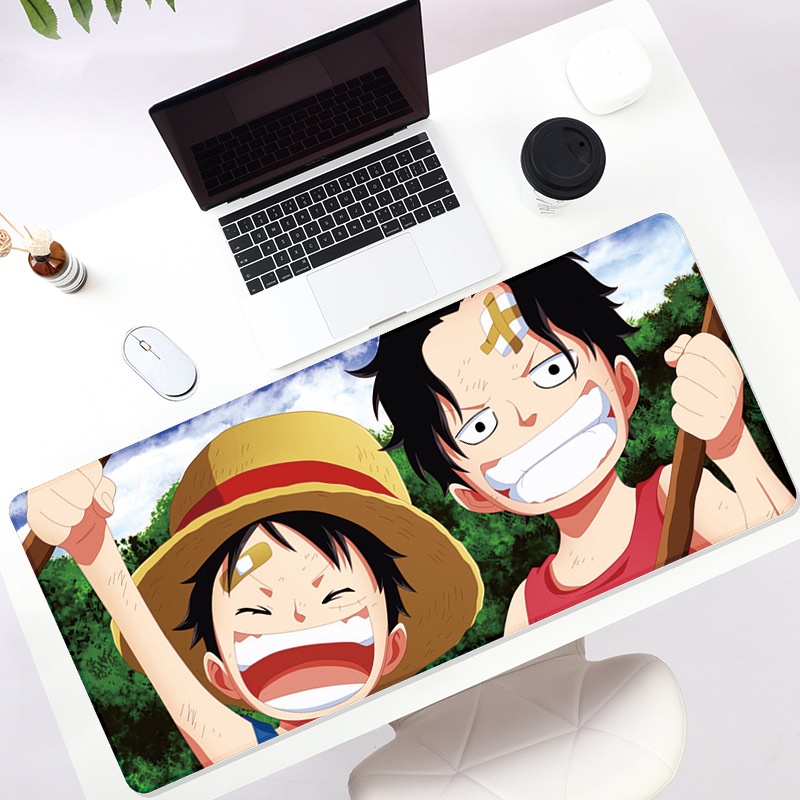 ภาพหน้าปกสินค้าแผ่นรองเมาส์ วันพีซ 80x30ซม. One Piece mouse pad  แผ่นรองเมาส์ลูฟี่ แผ่นรองเมาส์ขนาดใหญ่ รองเมาส์ รองคีย์บอร์ด จากร้าน gad777.store บน Shopee