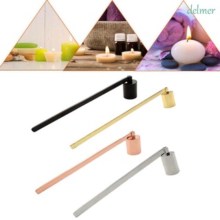 DELMER Straight barrel candle wick trimmer Trimmer Candle tool Candle Wick Extinguisher Flame Put Out Church Wedding Stainless Steel Light Candles Wicks Snuffer Candle Accessories/Multicolor
