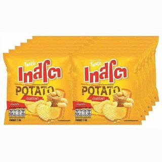 Tasto Potato Chips Real potato flavor 11 grams, pack 12