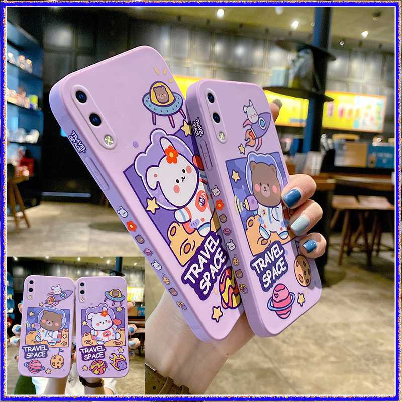 for-เคส-vivo-vivo-y93-y91c-y97-astronaut-rabbit-bear-cute-phone-case-กรณีการ์ตูน-เคสซิลิโคน