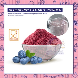 BLUEBERRY EXTRACT POWDER สารสกัดบลูเบอร์รี่ มีฤทธิ์ป้องกันการเกิดอนุมูลอิสระ ช่วยบำรุงร่างกาย ( ผงชงดื่ม )