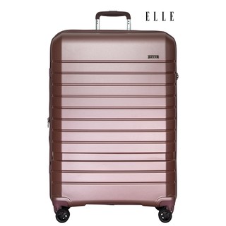 ELLE Travel Uniform Collection.100% Polycarbonate PC, 28" Large Luggage, Aluminum Trolley, 360 Spinner, Expandable