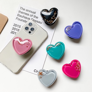 ใหม่ ที่วางโทรศัพท์มือถือ ประดับลูกปัด รูปหัวใจ DIY