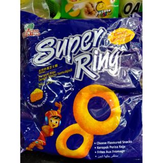 ขนมอบกรอบรสชีส Super Ring  บรรจุ 8 ห่อเล็ก