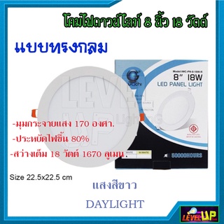 ภาพหน้าปกสินค้าโคมไฟดาวน์ไลท์ LED ดาวน์ไลท์ฝังฝ้า 8 นิ้ว 18W โคมไฟทรงกลม IWACHI Downlight 18 วัตต์ แบบทรงกลม แสงขาว/แสงวอร์มไวท์ ที่เกี่ยวข้อง