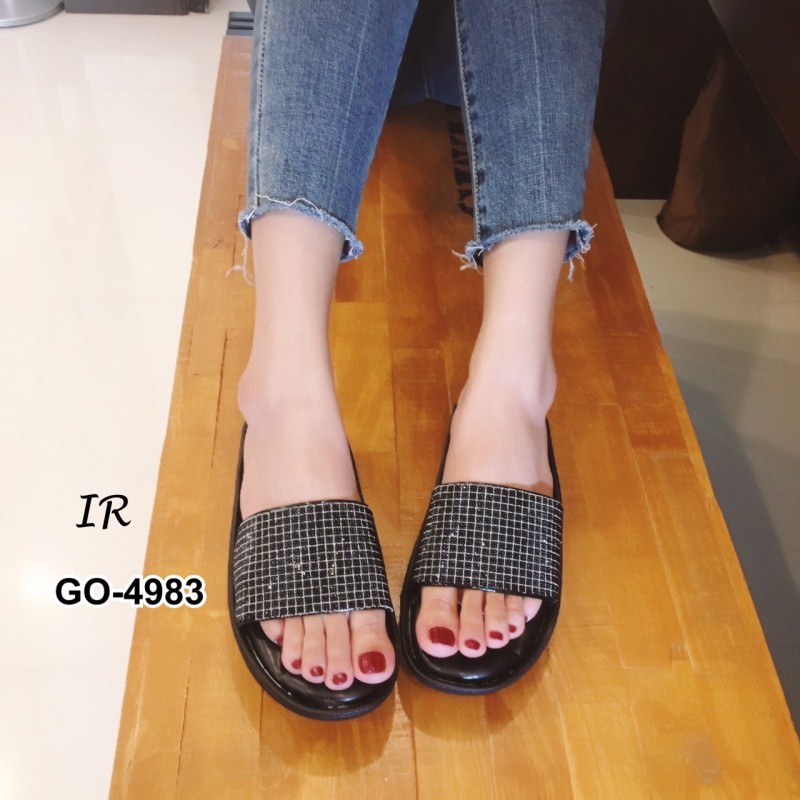 go-4983-รองเท้าแตะพื้นนวมแบรนด์ไทย-หนังเงานวมนิ่ม