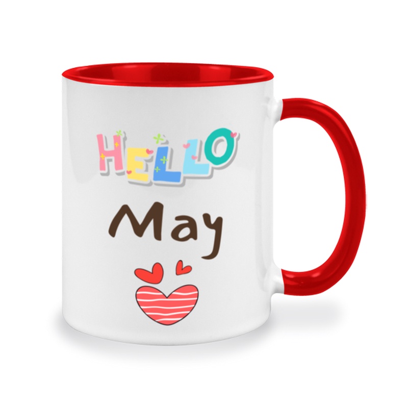 แก้วเซรามิคสกรีนข้อความ-สำหรับของขวัญวันพิเศษ-สำหรับของขวัญวันเกิดคนที่เกิดเดือน-พฤษภาคม-แก้วกาแฟแบบทูโทน-พร้อมหูจับ