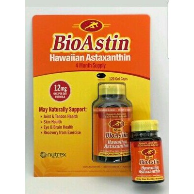 ภาพสินค้า((ไซส์ใหญ่ คุ้มสุดๆ)) Bioastin - Astaxanthin 12 mg 120 softgels สาหร่ายแดง Exp.12/2025แพคเก็จใหม่ จากร้าน youtheryshop บน Shopee ภาพที่ 5