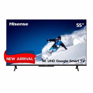 Hisense TV 55E7H ทีวี 55 นิ้ว 4K Ultra HD Google TV MEMC Atmos Hand-Free Voice Control Smart TV Netflix Youtube /DVB-T2 / USB2.0 / HDMI /AV