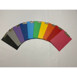 สินค้า คลิปบอร์ดปกหนังเทียม PVC A4 คละสี