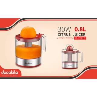 decakila รุ่น KEJC001W เครื่องคั้นน้ำผลไม้ (Citrus juicer) ความจุ 0.8 ลิตร กำลังวัตต์ 30 วัตต์ เครื่องคั้นน้ำผลไม้คุณภาพ