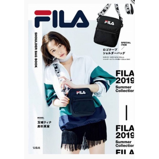 ของแท้-พร้อมส่ง-กระเป๋านิตยสารญี่ปุ่น-fila-2019-summer-collection